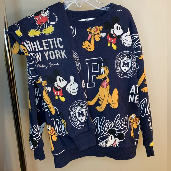 Disney × H&M Mickey Mouse 2-Piece Sweatshirt & Jogger Set – Size 6X - Picture 11 of 11
